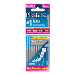 Piksters Interdental Brushes Silver Size 0 10pk