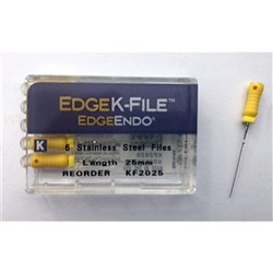 Edge K-File Size 20 21mm Pack of 6