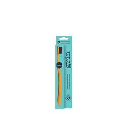 100% Recycled Toothbrush Orange (Medium) 8pkt