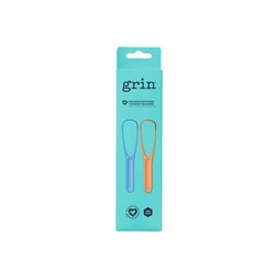 100% Recycled Tongue Cleaner Duo Orange & Blue 8pkt