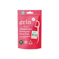 Ultra Smooth Watermelon Floss Pick 80pk bag x 8 packs