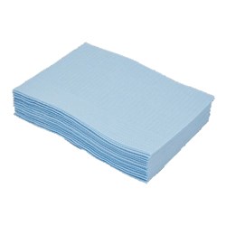 Henry Schein Dri-Gard Bib Blue 3Ply 13x19" Ctn 500