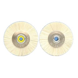 Henry Schein Lathe brush white plastic centre 48mm each