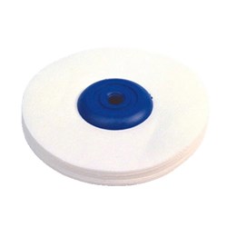 Henry Schein Lathe polishing mop calico blue centre each
