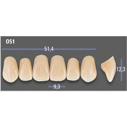 VITAPAN EXCELL Classical Upper Anterior Shade B4 Mould O51