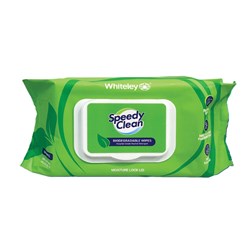 Speedy Clean Bio Wipe Flatpack Biodegradable Wipes 100 Pack