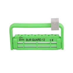12 Hole Bur Guard Neon Green